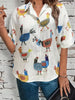 Ingrid | Blusa Juguetona de Gallina